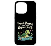 Proud Parent of a Rescue Turtle Cute Animal Lover Custodia per iPhone 15 Pro Max
