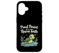 Proud Parent of a Rescue Turtle Cute Animal Lover Custodia per iPhone 16