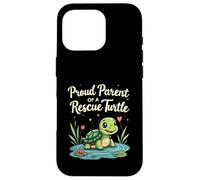 Proud Parent of a Rescue Turtle Cute Animal Lover Custodia per iPhone 16 Pro