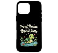 Proud Parent of a Rescue Turtle Cute Animal Lover Custodia per iPhone 16 Pro Max