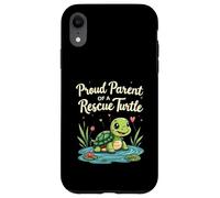 Proud Parent of a Rescue Turtle Cute Animal Lover Custodia per iPhone XR