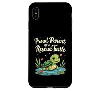 Proud Parent of a Rescue Turtle Cute Animal Lover Custodia per iPhone XS Max