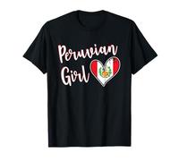 Proud Peruvian Girl Peru Flag Peruvian Girlfriend Wife Maglietta