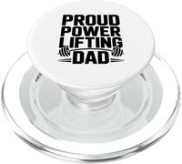 Proud Powerlifting Dad è il più forte sostenitore della vita in palestra PopSockets PopGrip per MagSafe