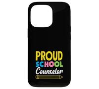 Proud School Counselor Matita Design Custodia per iPhone 13 Pro