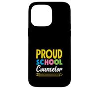 Proud School Counselor Matita Design Custodia per iPhone 14 Pro Max