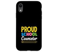 Proud School Counselor Matita Design Custodia per iPhone XR
