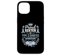Proud Sister Of Type 1 Diabetic Warrior Design Diabetes Custodia per iPhone 13