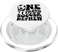 Proud Soccer Nephew - Pallone da calcio a goccia sulla schiena PopSockets PopGrip per MagSafe