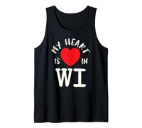 Proud State My Heart Is in Wi Wisconsin Canotta