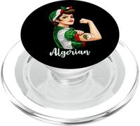 Proud Strong Algerian Girl Woman Girlfriend Algeria Flag PopSockets PopGrip per MagSafe