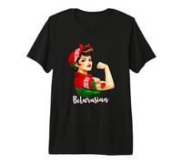 Proud Strong Belarusian Girl Woman Girlfriend Belarus Flag Maglietta Premium