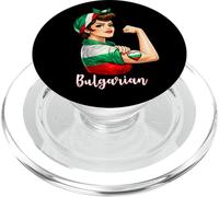 Proud Strong Bulgarian Girl Woman Girlfriend Bulgaria Flag PopSockets PopGrip per MagSafe