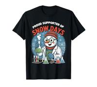 Proud Supporter of Snow Days Funny Science Christmas Maglietta