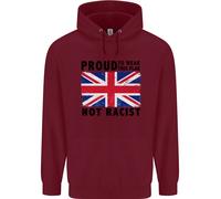 Proud To Abbigliamento Bandiera Non Razzista Union Jack Uomo Felpa