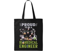 Proud to Be A Biomedical Engineer Chemistry Lab Graphic Natural Cotton Tote Bag Nero, Nero, Nero, Taglia Unica, Nero, Taglia Unica, Nero, One size