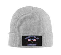Proud To Be An American God Bless America 4Th of July American The Fist Beanie in Maglia Elasticizzata Berretto A Maglia Sportivo Inverno Cappelli per Donna Uomini Corsa