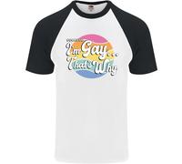 Proud To Be Gay Lgbt Pride Consapevolezza DA UOMO S/S Baseball T-Shirt