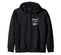 Proud To Be His Mom Transgender Pride Flag Trans Figlo Felpa con Cappuccio