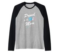 Proud To Be His Mom Transgender Pride Flag Trans Figlo Maglia con Maniche Raglan
