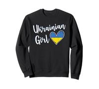 Proud Ukrainian Girl Ukraine Flag Ukrainian Girlfriend Wife Felpa