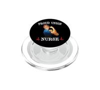 Proud Union Nurse Safe Staffing Saves Night Shift RN ER ICU PopSockets PopGrip per MagSafe