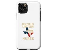 Proud Union Nurse Texas Flag RN Labor Rights Design Custodia per iPhone 11 Pro