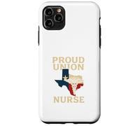 Proud Union Nurse Texas Flag RN Labor Rights Design Custodia per iPhone 11 Pro Max