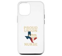 Proud Union Nurse Texas Flag RN Labor Rights Design Custodia per iPhone 12/12 Pro