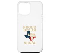 Proud Union Nurse Texas Flag RN Labor Rights Design Custodia per iPhone 12 Pro Max
