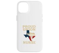 Proud Union Nurse Texas Flag RN Labor Rights Design Custodia per iPhone 14 Plus