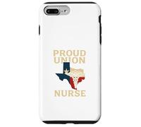 Proud Union Nurse Texas Flag RN Labor Rights Design Custodia per iPhone 7 Plus/8 Plus