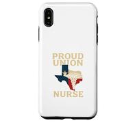 Proud Union Nurse Texas Flag RN Labor Rights Design Custodia per iPhone XS Max