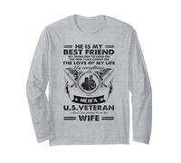 Proud US veterano moglie dicendo - lui è il mio migliore amici Maglia a Manica