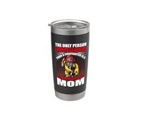 Prouder Than A Firefighter Is A Firefighter's Mom Bicchiere termico in acciaio inox doppia parete