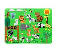Proumhang 32 pezzi Set di lavagne in feltro con animali dello zoo,Racconto a tema zoo in età prescolare,Regalo per bambini piccoli 103cm x 75cm