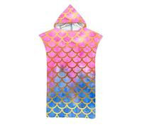 Proumhang Asciugamano da spiaggia con cappuccio per adulti Asciugamano per cambio Asciugamano per accappatoio Coperta poncho per surf in spiaggia Nuoto Costume da bagno Cambio 75cmx110cm Modalità 4