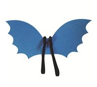 Proumhang Bambini Halloween Cape Wing,Ali di Pipistrello per Bambini da 0 a 8 Anni,Oggetti di Scena per Cosplay,Decorazioni di Halloween Mantello di Pipistrello,Blu,S(0 ~ 5 anni),48cm x 20cm