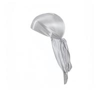 Proumhang Coda Lunga Durag,Cappello Pirata,Come Bandana di Seta Raso Testa Sciarpa per uomini e donne,Fasce per capelli a onda, sciarpa per dormire,Hip-hop e Decorazione Quotidiana Grigio Argento