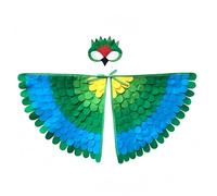 Proumhang Costume per bambini con ali di uccello per età da 3 a 8 anni,gufo di uccello e maschera di pavone vestito da gufo, maschera per occhi e ali di feltro,Halloween,Stile 5