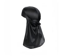 Proumhang Durag a Coda Lunga,Fasce per Capelli Unisex Durag 360 Waves,Cappello a Turbante,Cinghie Larghe,Bandana Pirata,Donne e Uomini Hip-hop Decorazione Quotidiana,Nero