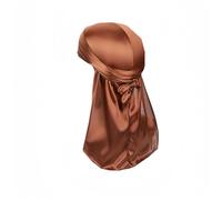 Proumhang Durag a Coda Lunga,Fasce per Capelli Unisex Durag 360 Waves,Cappello a Turbante,Cinghie Larghe,Bandana Pirata,Donne e Uomini Hip-hop Decorazione Quotidiana,Caffè