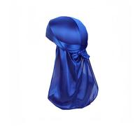 Proumhang Durag a Coda Lunga,Fasce per Capelli Unisex Durag 360 Waves,Cappello a Turbante,Cinghie Larghe,Bandana Pirata,Donne e Uomini Hip-hop Decorazione Quotidiana,Blu