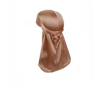 Proumhang Durag a Coda Lunga,Fasce per Capelli Unisex Durag 360 Waves,Cappello a Turbante,Cinghie Larghe,Bandana Pirata,Donne e Uomini Hip-hop Decorazione Quotidiana,Oro Rosa