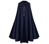 Proumhang Mantello con Cappuccio di Halloween per Adulti,130cm Blu