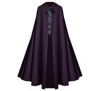 Proumhang Mantello con Cappuccio di Halloween per Adulti,130cm Viola