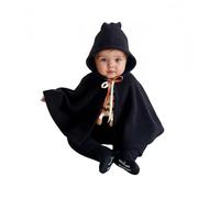 Proumhang Mantello Halloween per Neonati e Bambini - Cappa Zucchetta/Fantasma,Costume Carino e Morbido per Neonati,Ideale per Feste e Intimo Inverno Perfetta per Toddler Nero S(73cm-80cm)