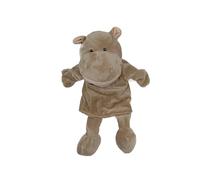 Proumhang Marionette a Mano con Corpo Intero per Bambini,Animale Mano Marionette Tema Fattoria Marionette Giocattoli Set,Giocattoli di Peluche per Finta con Bocca Aperta Mobile,35cm,Ippopotamo