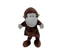 Proumhang Marionette a Mano con Corpo Intero per Bambini,Animale Mano Marionette Tema Fattoria Marionette Giocattoli Set,Giocattoli di Peluche per Finta con Bocca Aperta Mobile,35cm,Orangutan