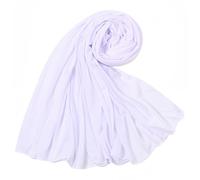 Proumhang Sciarpa da Donna Hijab Leggero,Sciarpa da Testa Scialle per Donne Musulmane Extra Lungo,Ideale per Casa/Ufficio/Moschea/Madrassa/Umrah/Hajj/Ramadan/Eid,Bianco,180cm x 80cm